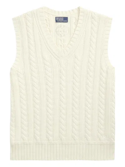 Polo Ralph Lauren Cable-knit Vest In White