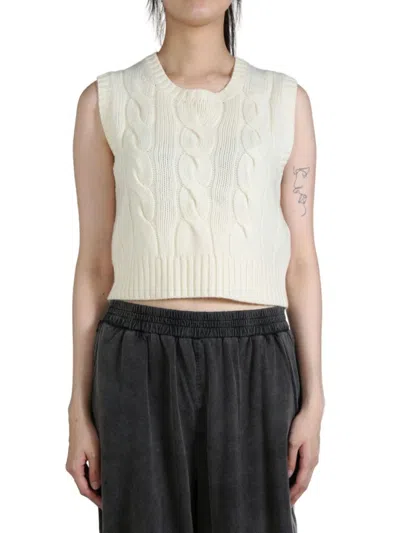 Polo Ralph Lauren Cable Knit Vest In Neutrals