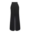 Polo Ralph Lauren Cable-knit Wide-leg Trousers In Black