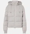 Polo Ralph Lauren Wool-cashmere Down Coat In Grey