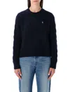 Polo Ralph Lauren Cable-knit Wool And Cashmere Jumper In Blue