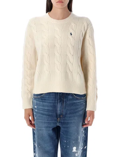 Polo Ralph Lauren Cable-knit Wool And Cashmere Jumper In Neutral
