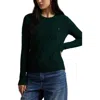 Polo Ralph Lauren Julianna Green Sweater With Round Neck And Pony Embroidery On The Front In Wool And Cashmere Woman In Green