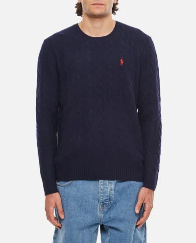 POLO RALPH LAUREN CABLE KNIT WOOL CASHMERE JUMPER