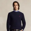 Polo Ralph Lauren Cable-knit Wool-cashmere Jumper In Blue