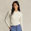 Polo Ralph Lauren Cable-knit Wool-cashmere Jumper In Cream
