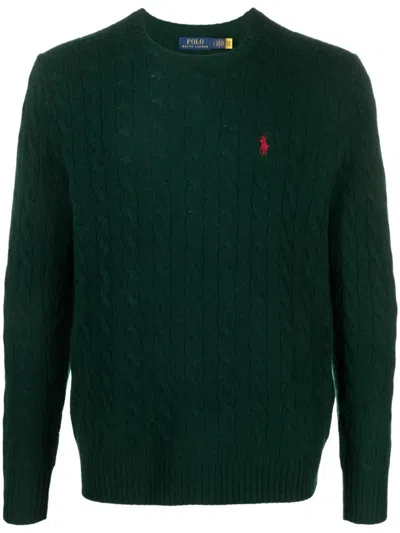 POLO RALPH LAUREN CABLE-KNIT WOOL-CASHMERE JUMPER