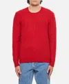 Polo Ralph Lauren Long Sleeve Crew Neck Pullover Clothing In Red