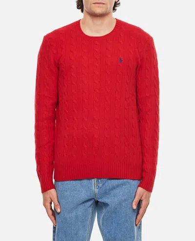 POLO RALPH LAUREN CABLE-KNIT WOOL-CASHMERE JUMPER