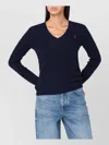 Polo Ralph Lauren Blue Cable-knit Sweater In Wool And Cashmere In Blue