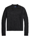 Polo Ralph Lauren Cable-knit Wool Pullover In Gray