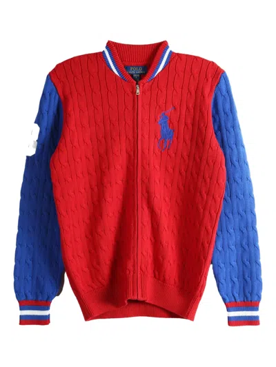 POLO RALPH LAUREN CABLE-KNIT ZIP-UP CARDIGAN