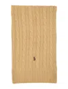 Polo Ralph Lauren Cable Scarf In Camel