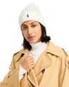 Polo Ralph Lauren Cable Wool & Cashmere Beanie In Cream