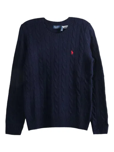POLO RALPH LAUREN POLO RALPH LAUREN CABLE WOOL AND CASHMERE CREWNECK JUMPER CLOTHING