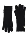 Polo Ralph Lauren Cable Wool-cashmere Gloves In Black