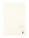 Polo Ralph Lauren Cable Wool-cashmere Scarf In Neutral
