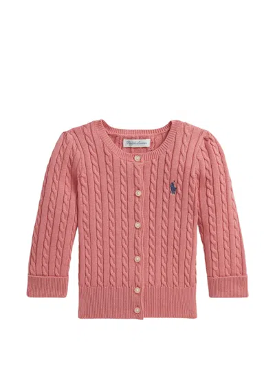 Polo Ralph Lauren Babies' Cable-knit Cardigan In Multi