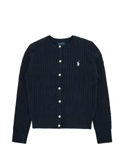 Polo Ralph Lauren Cable-knit Cardigan In Blue
