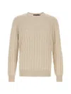 Polo Ralph Lauren Ls Cable Cn-long Sleeve-pullover In Neutral