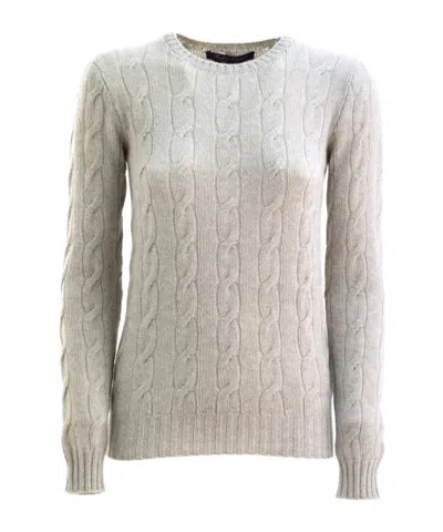 Polo Ralph Lauren Cable-knit Cashmere Sweater In Nude