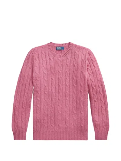 Polo Ralph Lauren Cable-knit Cashmere Sweater In Pink