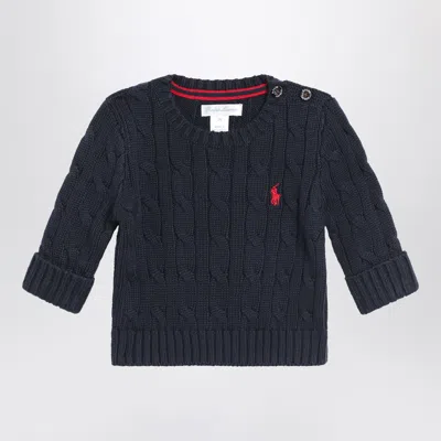 Polo Ralph Lauren Cable-knit Cotton Sweater In Blue