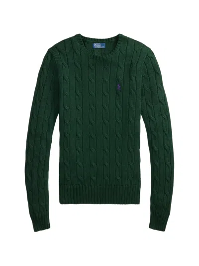 Polo Ralph Lauren Wool And Cashmere Cable Knit Sweater In Green