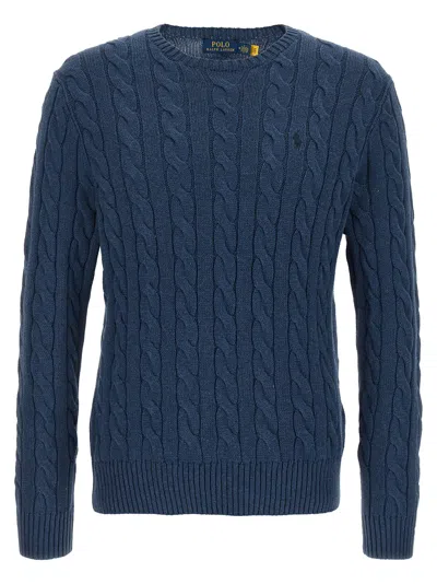 Polo Ralph Lauren Cable-knit Cotton Sweater In Navy