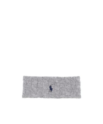 Polo Ralph Lauren Cable-knit Head Band In Grey