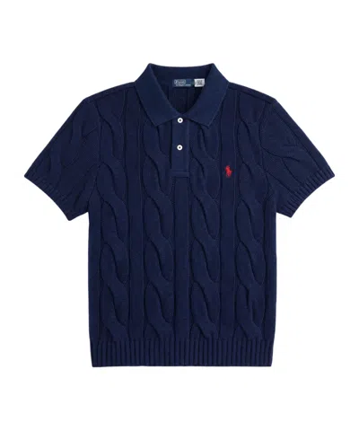 Polo Ralph Lauren Cable-knit Polo Shirt In Animal Print