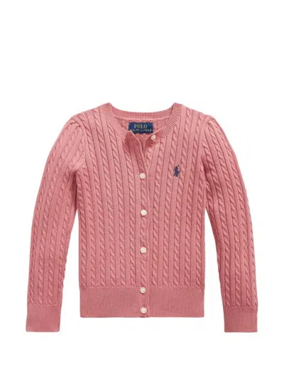 Polo Ralph Lauren Kids' Little Girl's & Girl's Cable-knit Cardigan In Pink