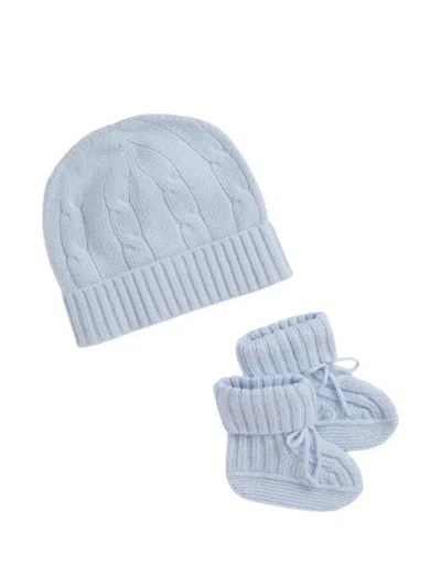 Polo Ralph Lauren Babies' Cable-knit Set In Blue