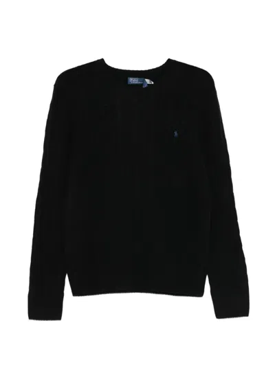 Polo Ralph Lauren Cable-knit Sweater In Black