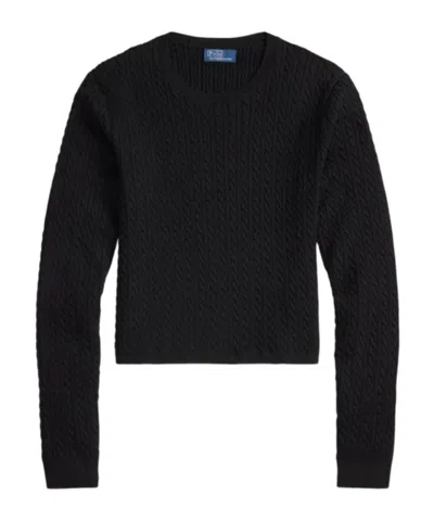 Polo Ralph Lauren Cable-knit Sweater In Black