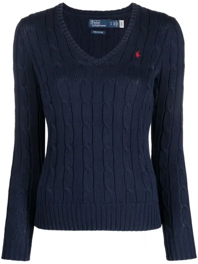Polo Ralph Lauren Cable-knit Sweater In Blue