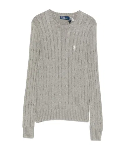 Polo Ralph Lauren Cable-knit Sweater In Gray