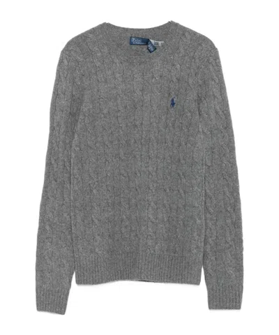 Polo Ralph Lauren Cable-knit Sweater In Gray