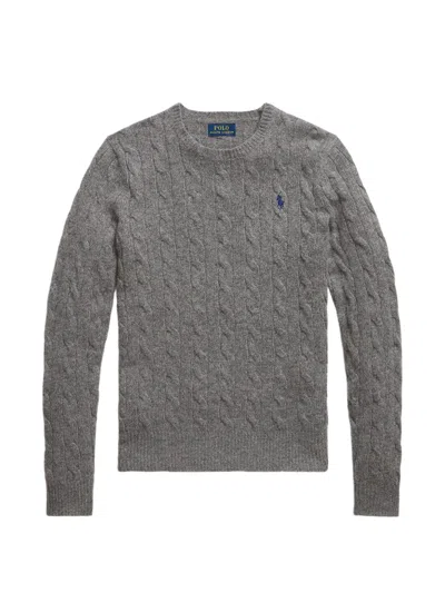 Polo Ralph Lauren Cable-knit Sweater In Gray
