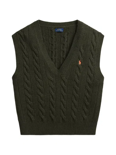 Polo Ralph Lauren Cable-knit Sweater In Green
