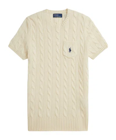 Polo Ralph Lauren Cable-knit Sweater In Nude