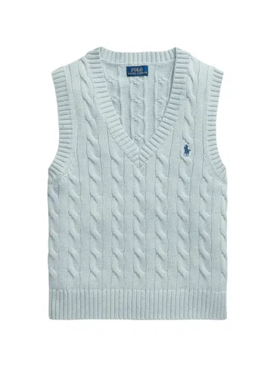 Polo Ralph Lauren Cable-knit Vest In Green