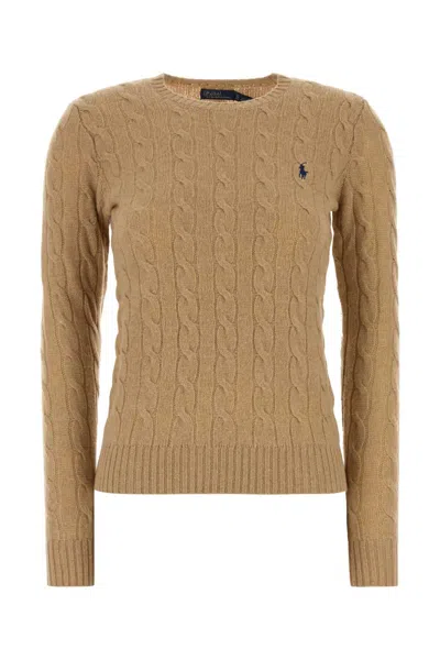 Polo Ralph Lauren Julianna-long Sleeve-pullover In Brown