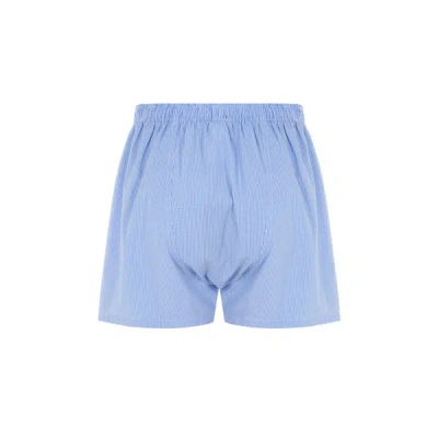Polo Ralph Lauren Check Cotton Boxer Shorts In Blue