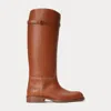 Polo Ralph Lauren Calfskin Tall Riding Boot In White