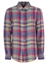 Polo Ralph Lauren Calssic-fit Linen Plaid Shirt In Multi