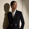 Polo Ralph Lauren Camden Wool Crepe Jacket In Black