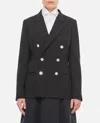 Polo Ralph Lauren Double-breasted Cashmere Blazer In Black