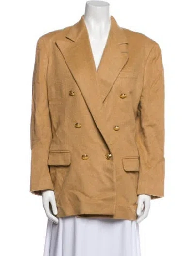 Pre-owned Polo Ralph Lauren Camel Hair Blazer In Neutral