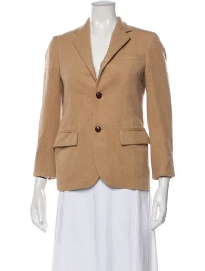 Pre-owned Polo Ralph Lauren Camel Hair Blazer In Neutral